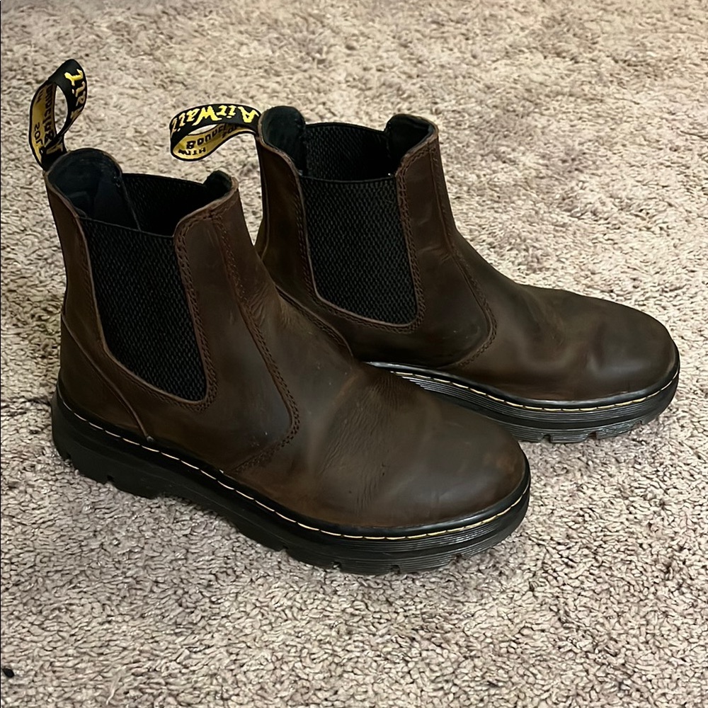 Dr. Martens Brown Leather Chelsea Boots
